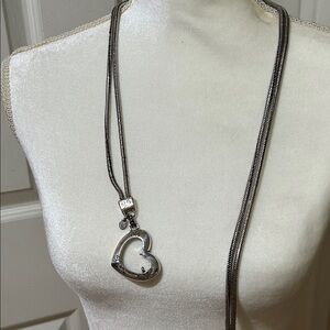 Brighton Vintage Silver Heart Pendant belt.